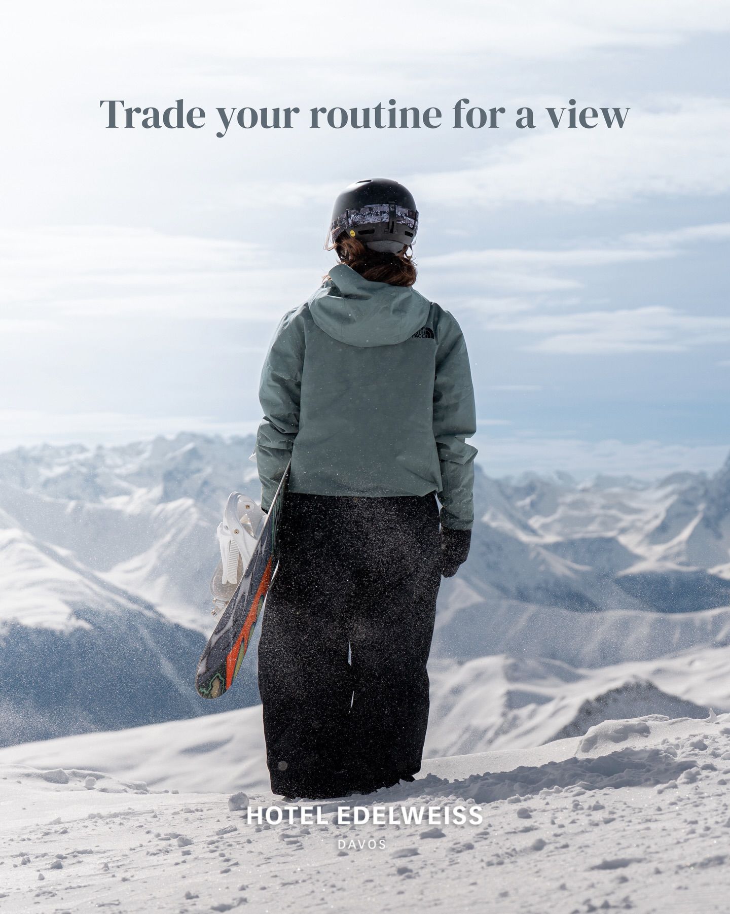 Out of office. Into the mountains.
Your day starts at Hotel Edelweiss.